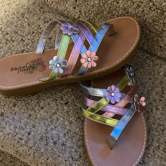 Girls size 2 sandals.  Rachel Shoes.  New: never worn out of the house. - Picture 5 of 7